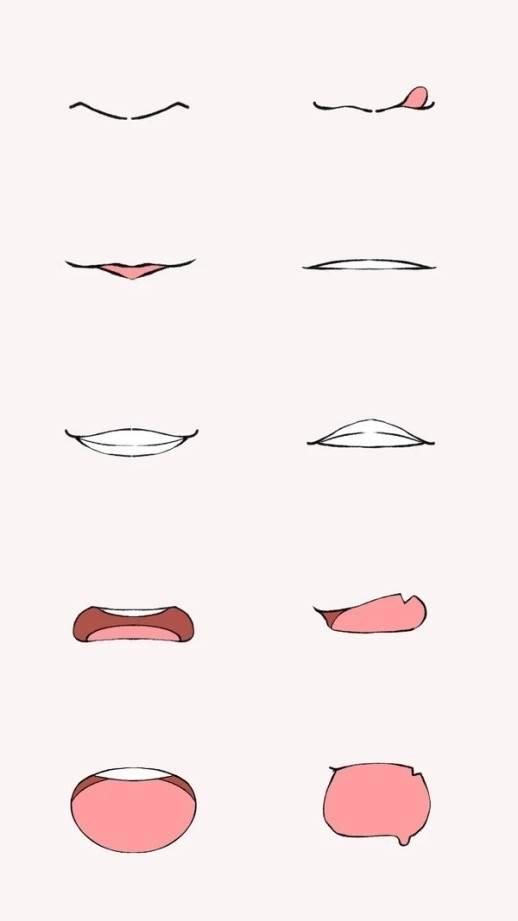 动漫女生嘴巴简笔画 动漫女生嘴巴怎么画