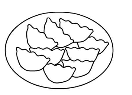 饺子的简笔画 饺子的简笔画怎么画最简单的画法