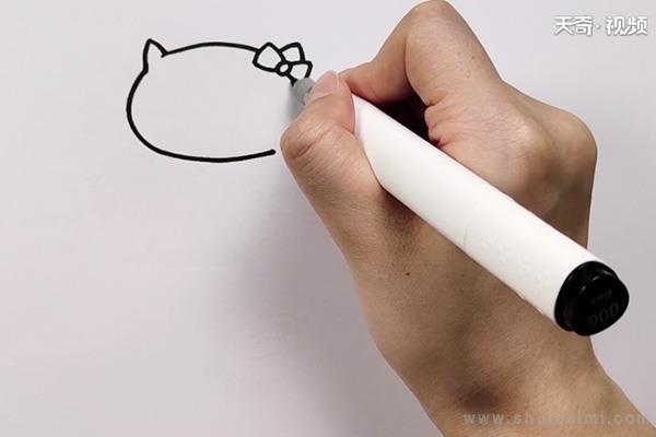 凯蒂猫简笔画怎么画 凯蒂猫简笔画图片大全