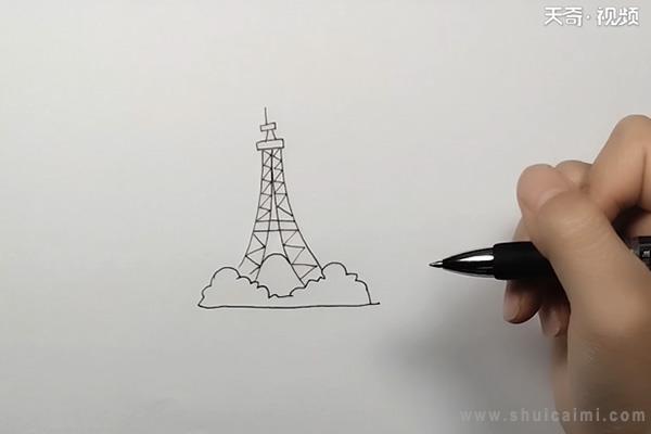 埃菲尔铁塔简笔画怎么画 埃菲尔铁塔简笔画步骤
