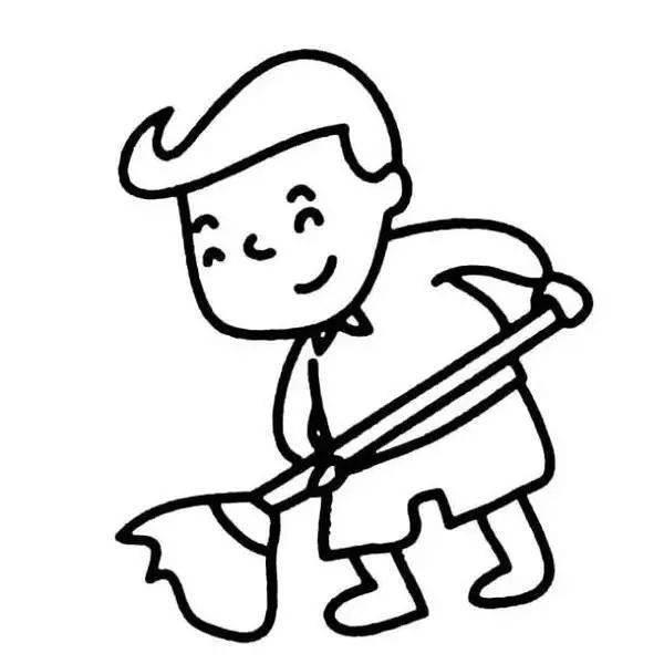 今天我值日简笔画 今天我值日简笔画图片