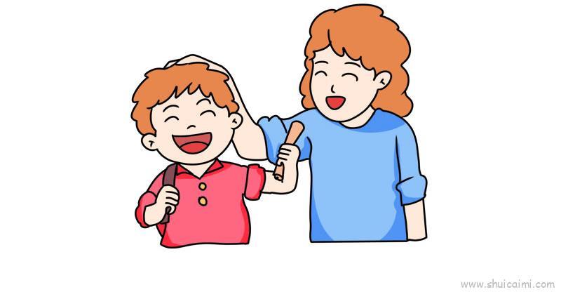 给妈妈儿童画怎么画 给妈妈简笔画简单又好看