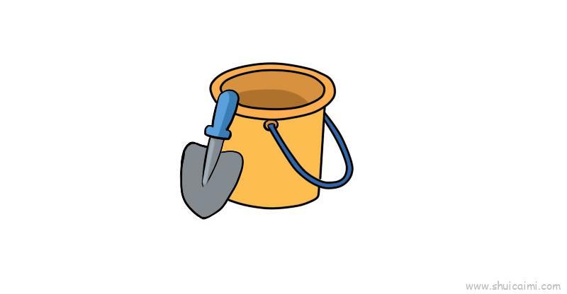 儿童铲沙玩具儿童画怎么画 儿童铲沙玩具简笔画步骤