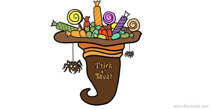 糖果儿童画怎么画 糖果简笔画顺序