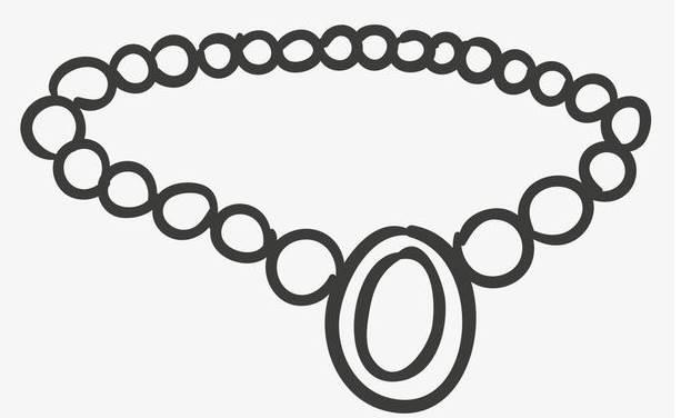 珠子手链简笔画 珠子手链简笔画大全