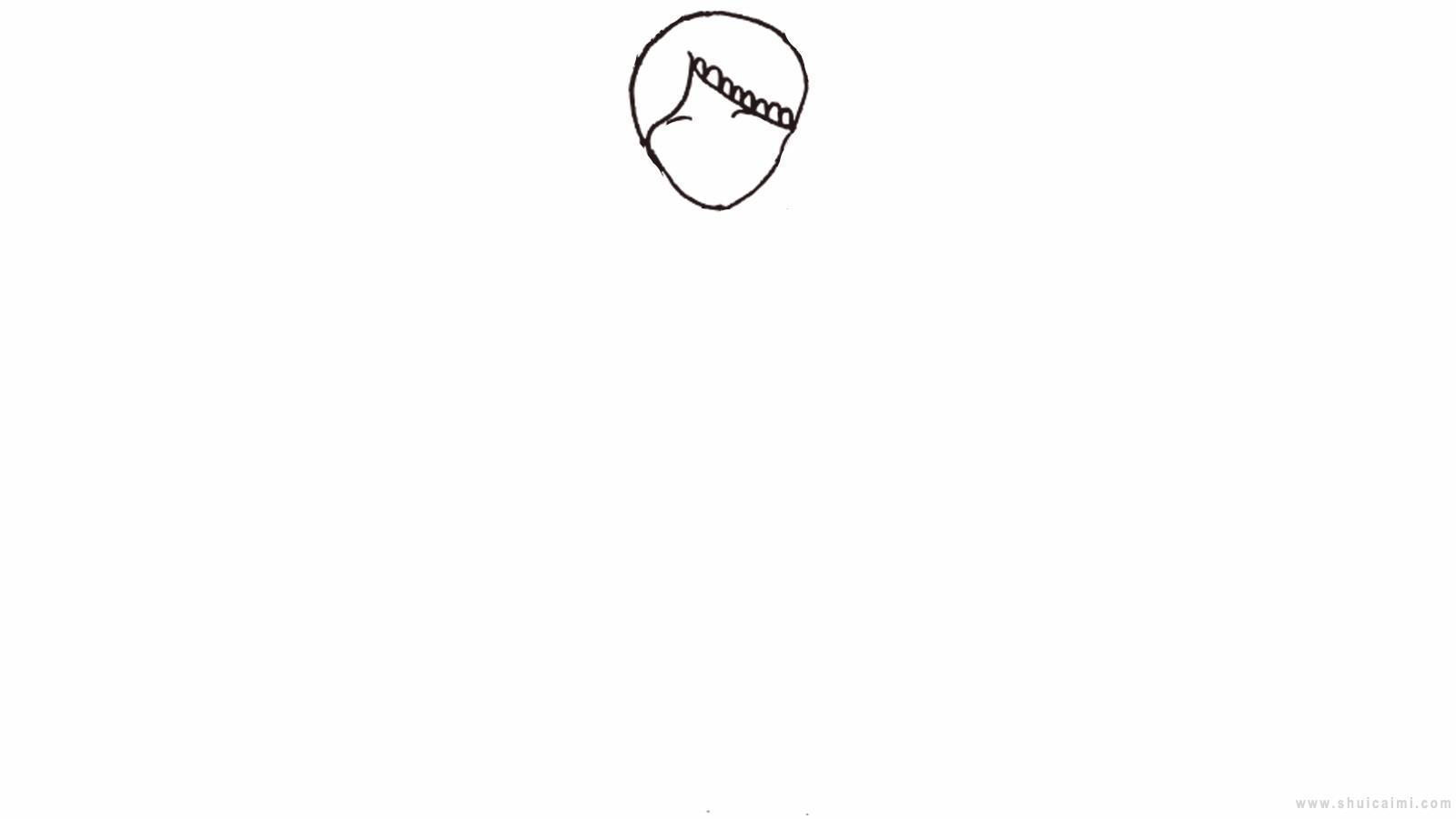 灵公主简笔画怎么画 灵公主简笔画步骤