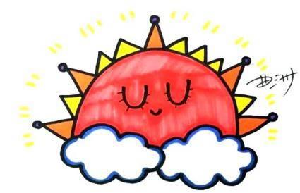 简笔画太阳 简笔画太阳涂色