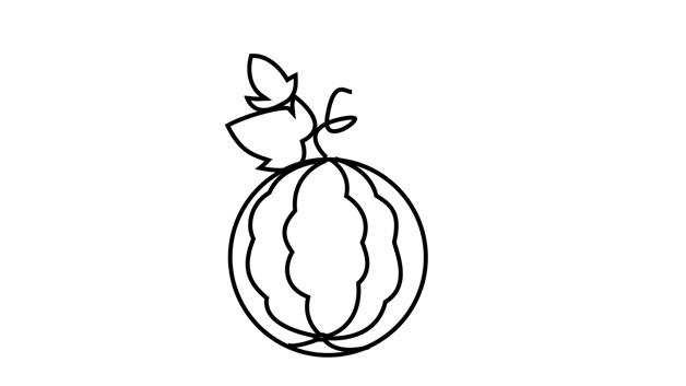 大西瓜简笔画怎么画 大西瓜简笔画图片