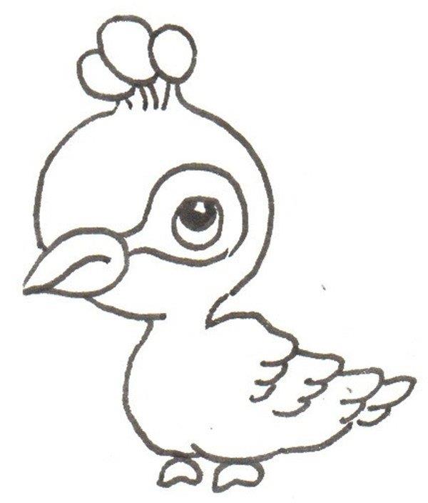 孔雀的简笔画怎么画 孔雀的简笔画简单