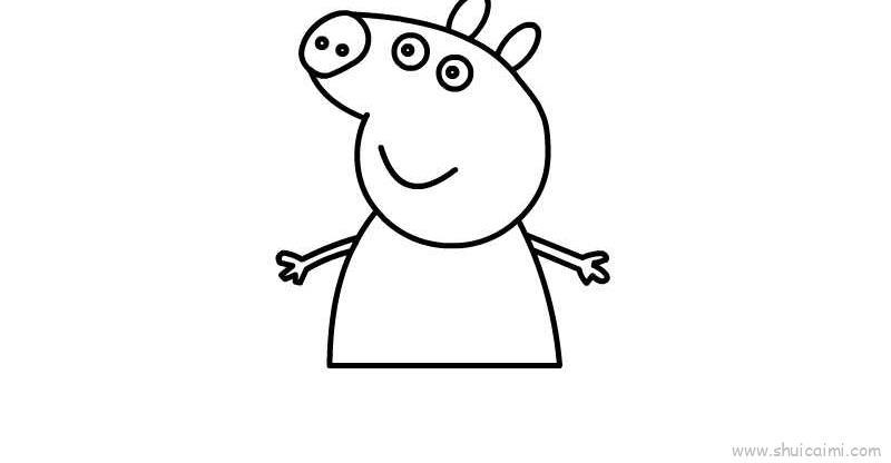 小猪佩奇儿童画怎么画 小猪佩奇简笔画顺序