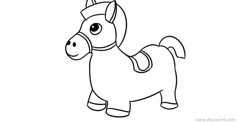 马儿童画怎么画 马简笔画简单又好看