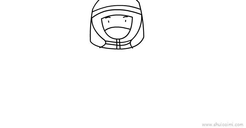 护士儿童画怎么画 护士简笔画步骤