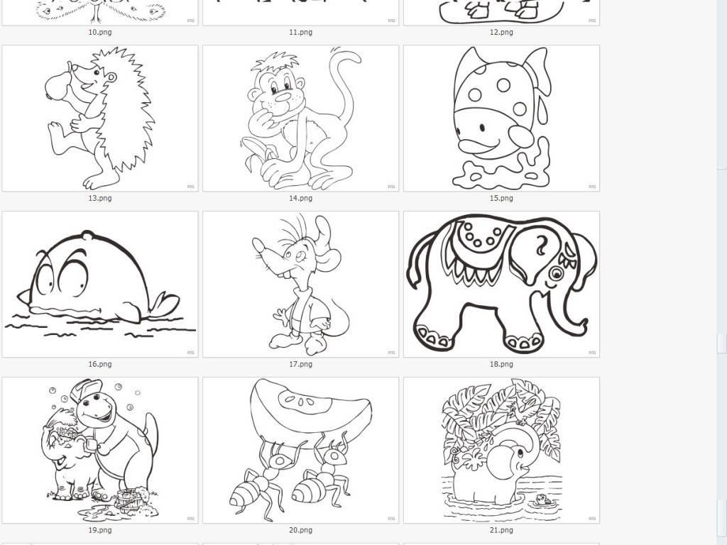 野生动物简笔画大全 野生动物简笔画大全图片