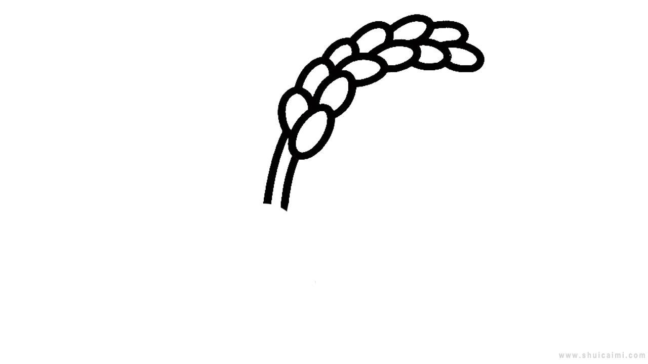 稻谷简笔画怎么画 稻谷简笔画简单又好看