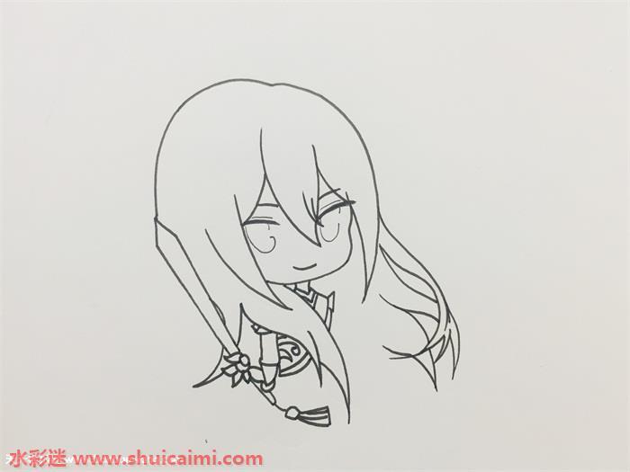 经典好看的李白凤求凰简笔画详细教程