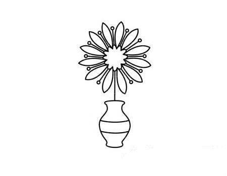花瓶简笔画 花瓶简笔画彩色