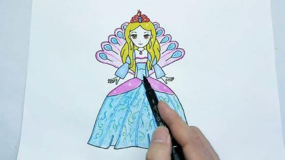 公主简笔画简单又漂亮 公主简笔画