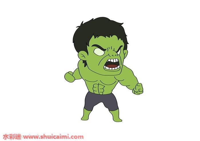 绿巨人浩克怎么画 绿巨人浩克简笔画简单易画