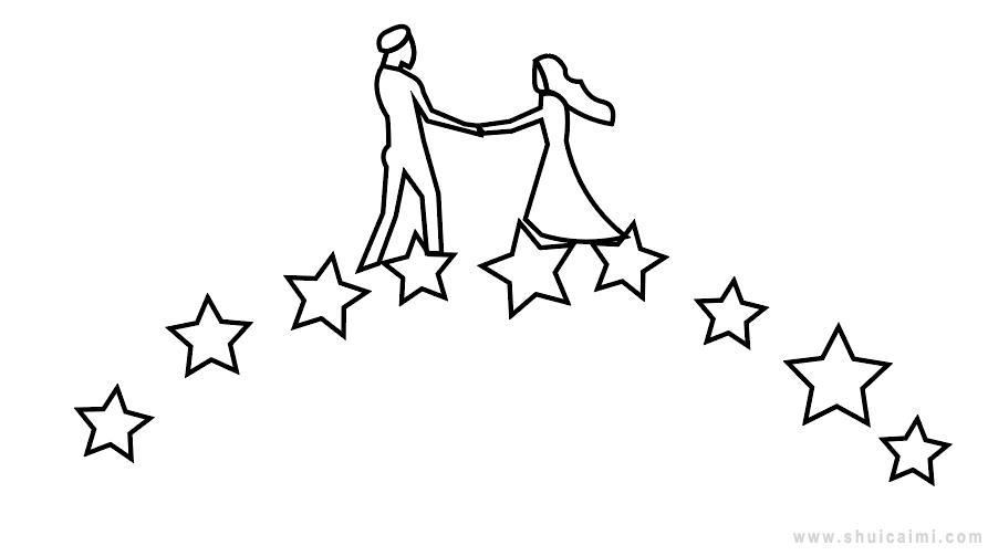 七夕简笔画怎么画 七夕简笔画简单