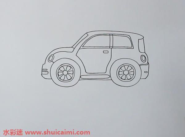 汽车怎么画 汽车简笔画简单好看带颜色