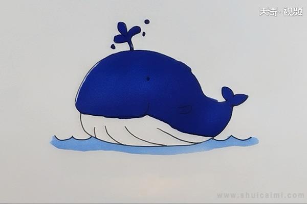 鲸鱼简笔画怎么画 鲸鱼简笔画图片