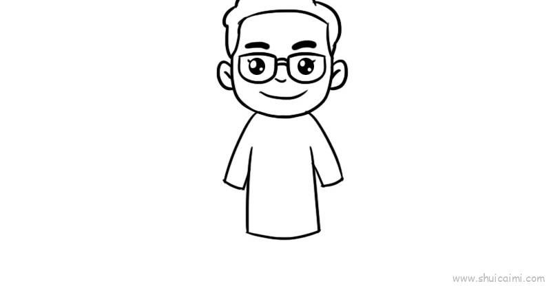 医护人员儿童画怎么画 医护人员简笔画步骤