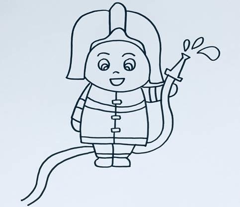 简笔画消防员 简笔画消防员怎么画