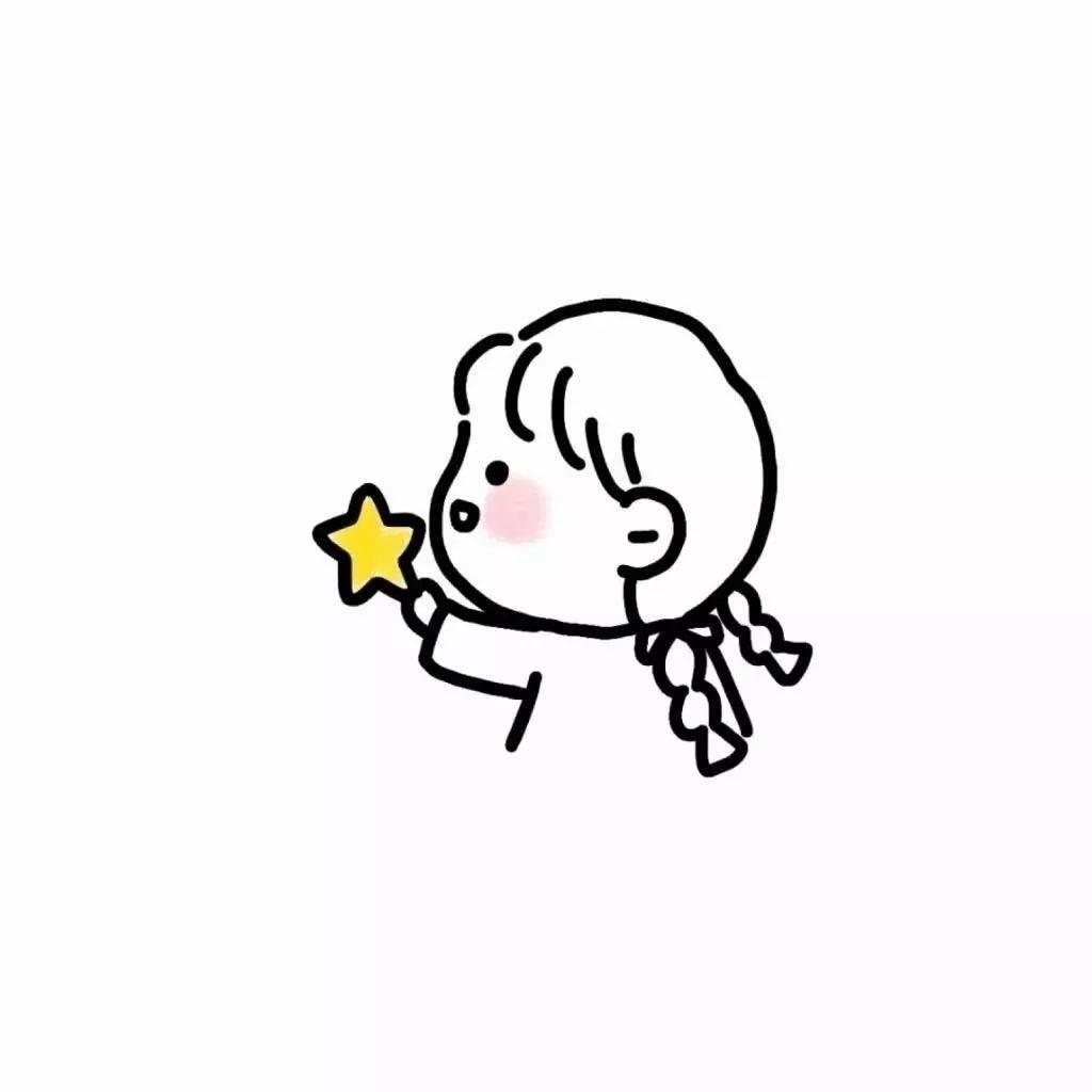 可爱人物简笔画 可爱人物简笔画卡通呆萌女孩