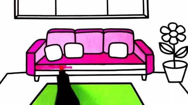 客厅的简笔画图片大全 客厅的简笔画图片大全可爱