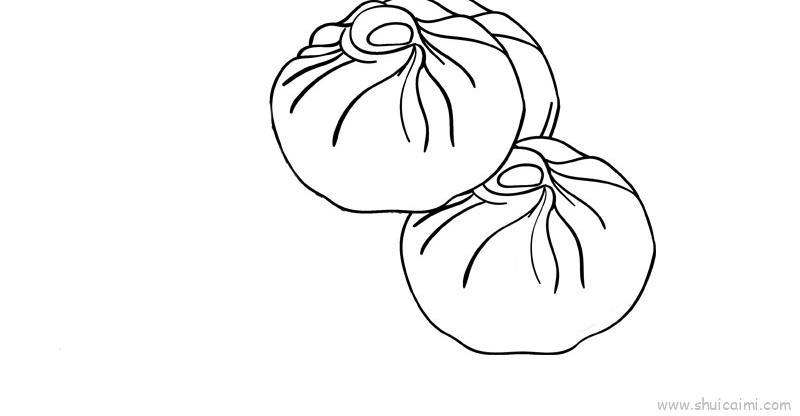 包子儿童画怎么画 包子简笔画顺序