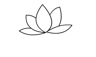 荷花怎么画一步一步的教你简笔画-怎么画荷花简笔画图片大全大图