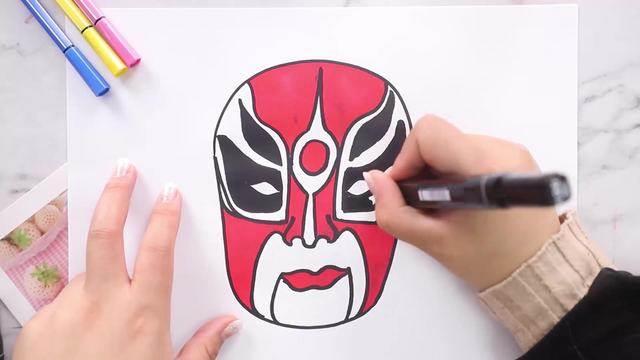 京剧脸谱简笔画 京剧脸谱简笔画图片