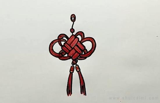 中国结简笔画怎么画 中国结简笔画好看