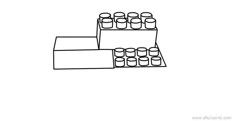 儿童积木儿童画怎么画 儿童积木简笔画好看