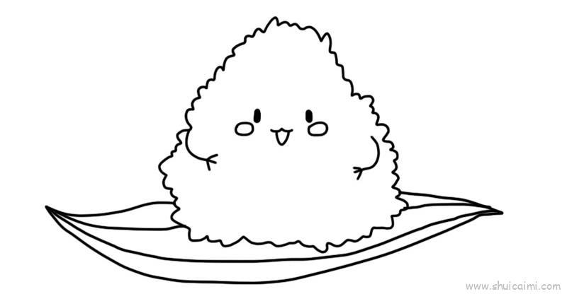 粽子儿童画怎么画 粽子简笔画顺序