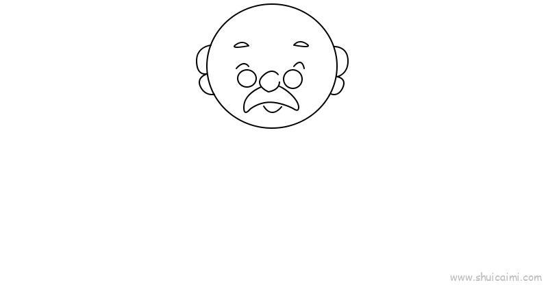 爷爷儿童画怎么画 爷爷简笔画图片大全