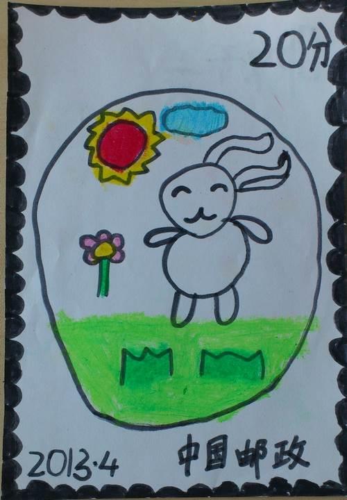 邮票简笔画 邮票简笔画儿童画