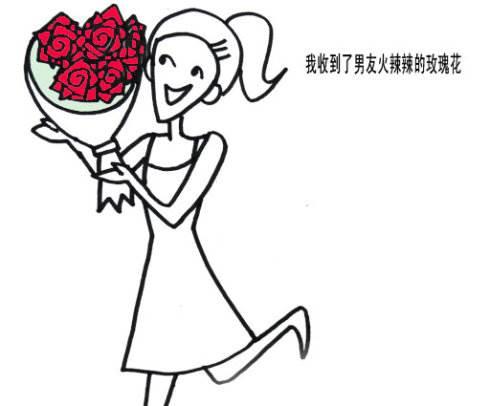 七夕节创意礼物简笔画素材 七夕节创意礼物怎么画