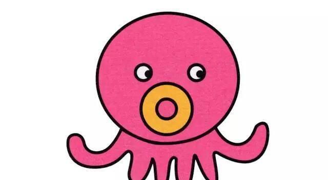 海洋简笔画 海洋简笔画图片带颜色