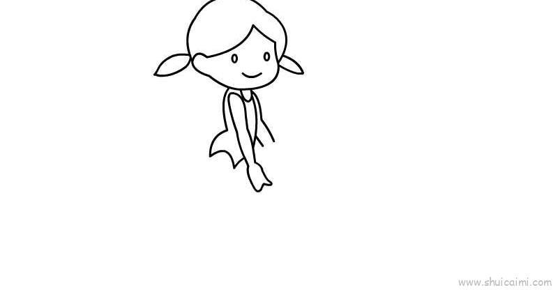 游泳儿童画怎么画 游泳简笔画图片