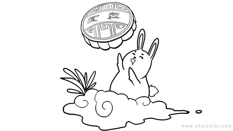 中秋节简笔画怎么画 中秋节简笔画图片