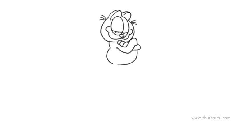 加菲猫儿童画怎么画 加菲猫简笔画画法