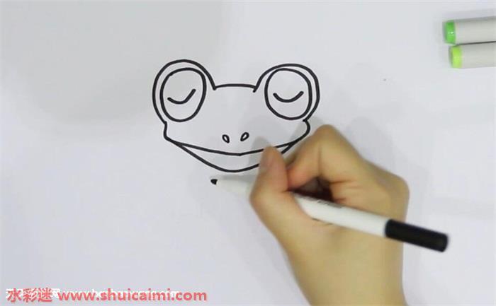 睡觉的青蛙怎么画 睡觉的青蛙简笔画彩色