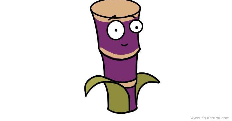 甘蔗儿童画怎么画 甘蔗简笔画好看