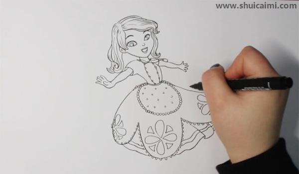 苏菲亚简笔画怎么画 苏菲亚简笔画顺序
