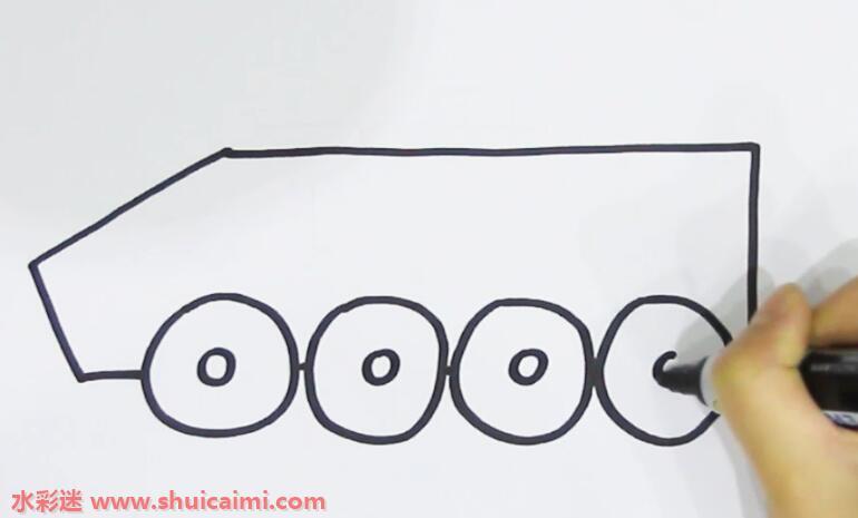 装甲车怎么画 装甲车简笔画简单好看带颜色