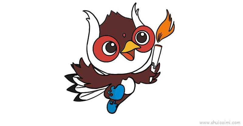 二青会吉祥物儿童画怎么画 二青会吉祥物简笔画简单