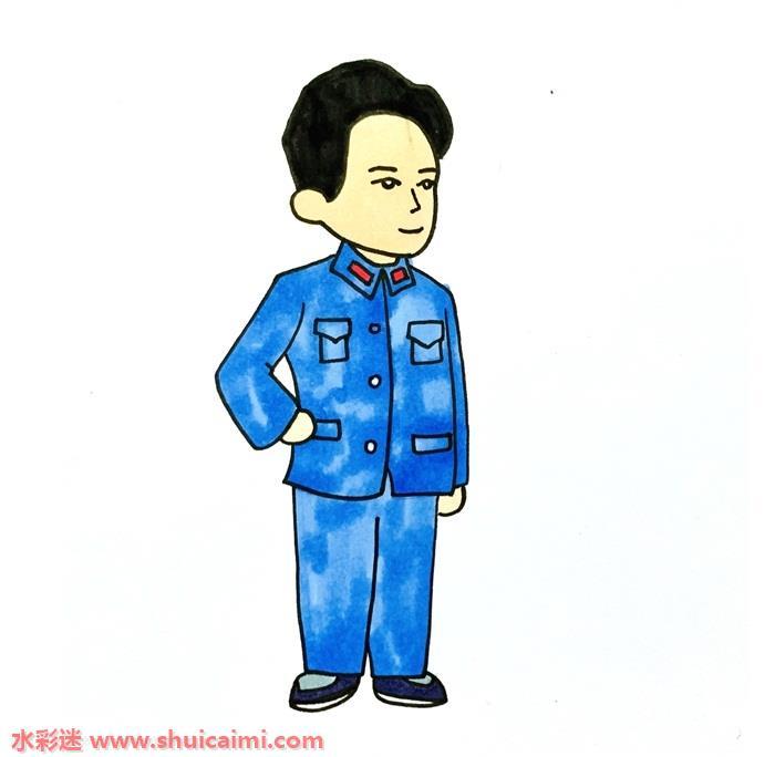 毛爷爷怎么画 毛爷爷简笔画图片大全彩色