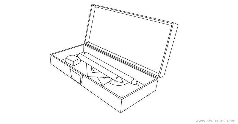 文具盒儿童画怎么画 文具盒简笔画步骤