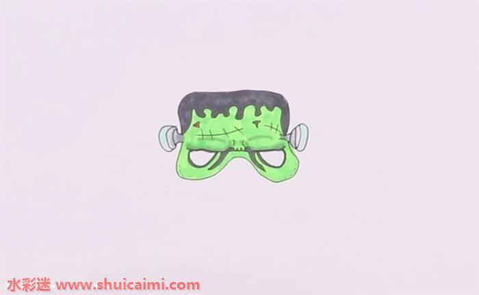 万圣节面具怎么画 面具简笔画简单易画彩色